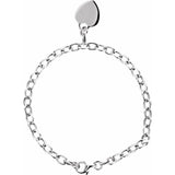 Sterling Silver Heart Charm 7.5