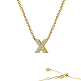 Letter x Pendant Necklace