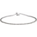14K White Gold 1 CTW Natural Diamond Line 7 1/4