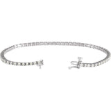 14K White Gold 2 CTW Lab-Grown Diamond Line 7 1/4" Bracelet