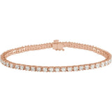 14K Rose Gold 3 CTW Lab-Grown Diamond Line 7 1/4