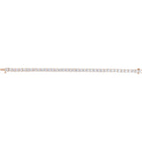14K Rose Gold 12 CTW Lab-Grown Diamond Line 7" Bracelet