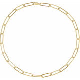 14K Yellow Gold-Filled 6.2 mm Paperclip-Style 20" Chain