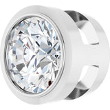 14K White Gold 1/4 CT Lab-Grown Diamond Slide Pendant