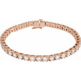 14K Rose Gold 6 CTW Lab-Grown Diamond Line 7 1/4