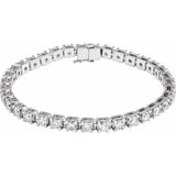 14K White Gold 8 CTW Lab-Grown Diamond Line 7 1/4" Bracelet