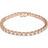 14K Rose Gold 8 CTW Lab-Grown Diamond Line 7 1/4
