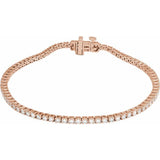 14K Rose Gold 2 CTW Lab-Grown Diamond Line 7