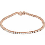14K Rose Gold 3 CTW Lab-Grown Diamond Line 7