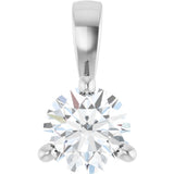 Platinum 1/4 CT Lab-Grown Diamond Pendant
