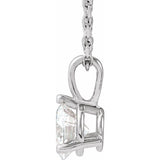 14K White Gold 1/2 CTW Lab-Grown Diamond 18" Necklace