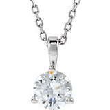 Sterling Silver 1/2 CTW Lab-Grown Diamond 18