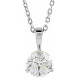 14K White Gold 5/8 CTW Lab-Grown Diamond 18