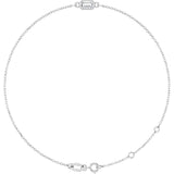 14K White Gold Natural Diamond 6 1/2-7 1/2