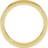 14K Yellow Gold 4 mm Comfort-Fit Flat Band Size 6