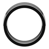 10K White Gold 10 mm Comfort-Fit Flat Band Size 8.5