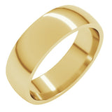 22K Yellow Gold 6 mm Lightweight Comfort-Fit Half Round Band Size 8.5