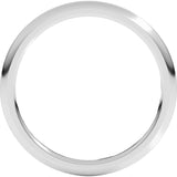 Platinum 1.5 mm Comfort-Fit Half Round Band Size 4.5