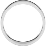 14K White Gold 5 mm Flat Band Size 8