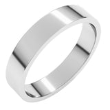 Platinum 4 mm Flat Band Size 8