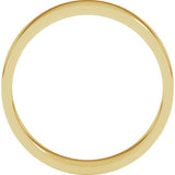 14K Yellow Gold 4 mm Flat Band Size 9.5