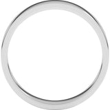 10K White Gold 4 mm Flat Band Size 9