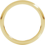 18K Yellow Gold 1.5 mm Comfort-Fit Half Round Band Size 8