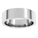 Platinum 6 mm Comfort-Fit Flat Band Size 8.5