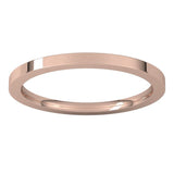 14K Rose Gold 1.5 mm Comfort-Fit Flat Band Size 4