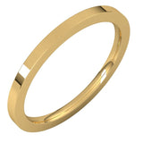 14K Yellow Gold 1.5 mm Comfort-Fit Flat Band Size 6.5