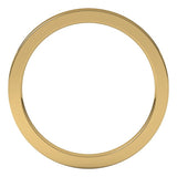 14K Yellow Gold 1.5 mm Comfort-Fit Flat Band Size 8
