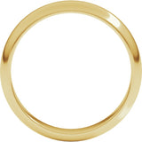 10K Yellow Gold 4 mm Half Round Band Size 7