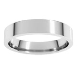 Sterling Silver 4 mm Lightweight Comfort-Fit Flat Band Size 6.5