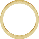 18K Yellow Gold 4 mm Lightweight Comfort-Fit Flat Band Size 8