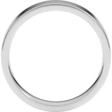 14K White Gold 5 mm Lightweight Comfort-Fit Flat Band Size 8.5