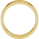 10K Yellow Gold 7 mm Lightweight Comfort-Fit Flat Band Size 11