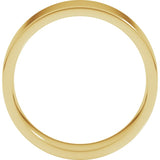 14K Yellow Gold 6 mm Lightweight Comfort-Fit Flat Band Size 9
