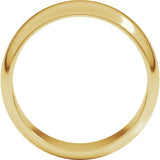 10K Yellow Gold 7 mm Half Round Band Size 11