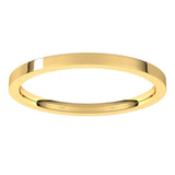 14K Yellow Gold 1.5 mm Lightweight Comfort-Fit Flat Band Size 5.5