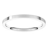 Continuum Sterling Silver 1.5 mm Flat Comfort Fit Light Band Size 7.5