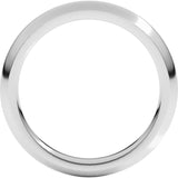 Platinum 3 mm Comfort-Fit Half Round Band Size 5