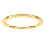 10K Yellow Gold 1 mm Comfort-Fit Flat Band Size 4