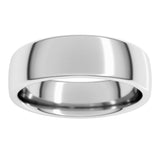 14K White Gold 6 mm Comfort-Fit European-Style Band Size 10.5