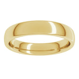 10K Yellow Gold 4 mm Comfort-Fit European-Style Band Size 4.5