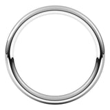 14K White Gold 2 mm Comfort-Fit European-Style Band Size 5.5