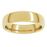 18K Yellow Gold 5 mm Comfort-Fit European-Style Band Size 7.5