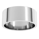 Platinum 8 mm Flat Band Size 10
