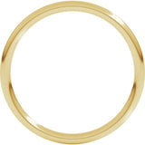18K Yellow Gold 1.5 mm Comfort-Fit Full Round Band Size 9