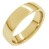 10K Yellow Gold 5.5 mm Comfort-Fit European-Style Band Size 9