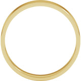 14K Yellow Gold 4 mm Ultra-Lightweight Flat Band Size 4